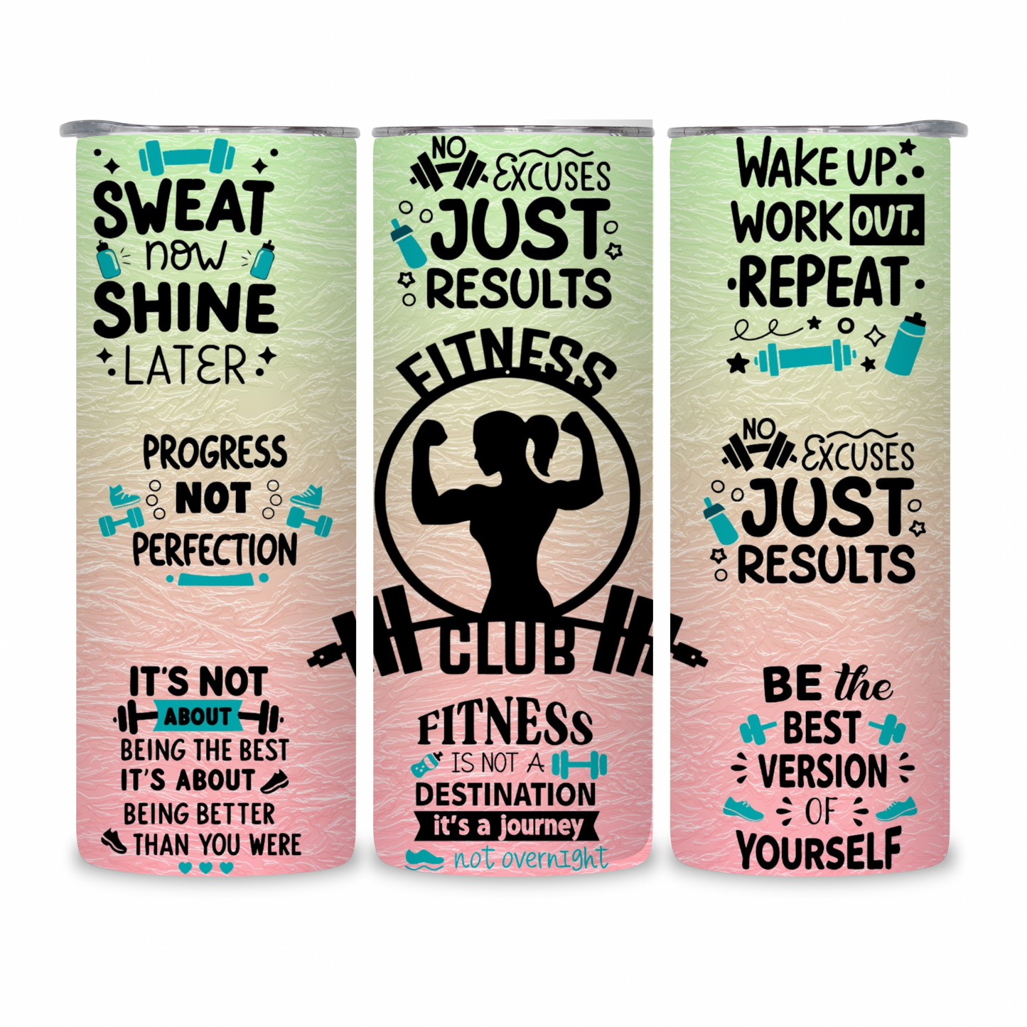 20 OZ Women’s Fitness Stainless Steel Tumblers