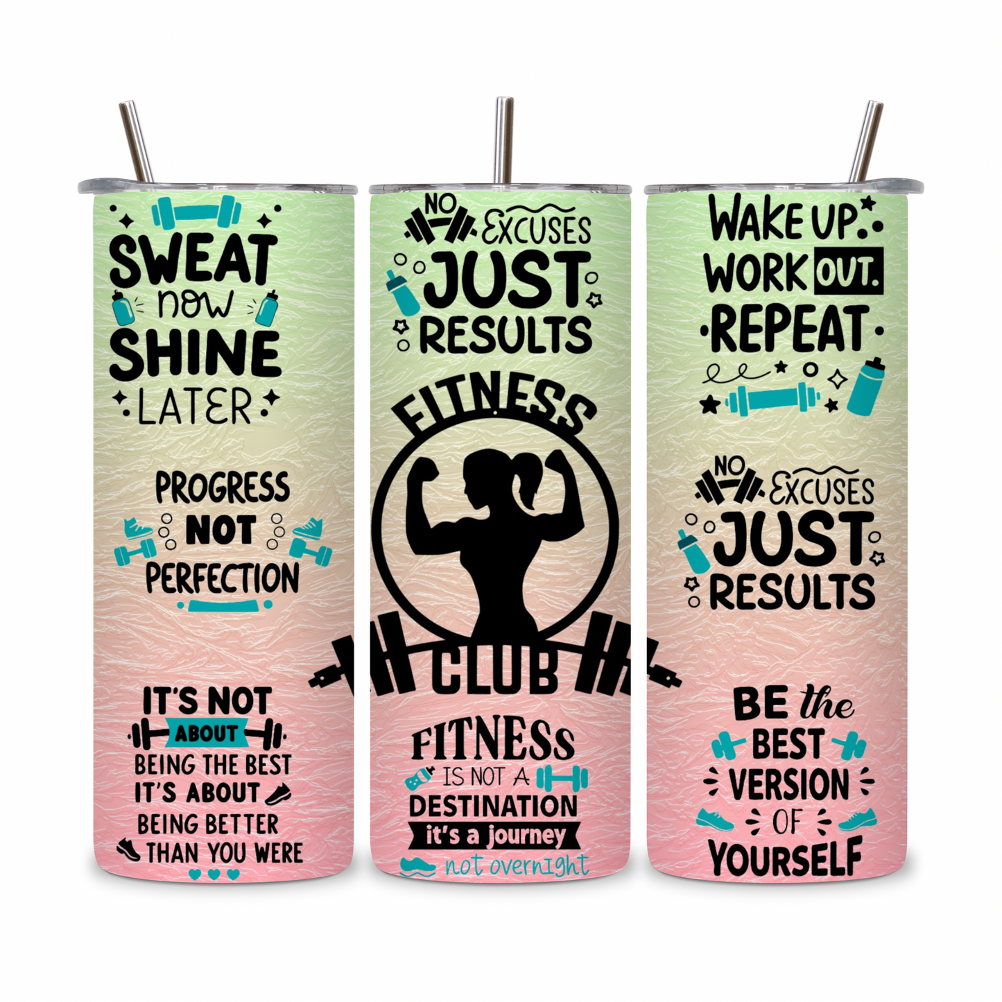 20 OZ Women’s Fitness Stainless Steel Tumblers