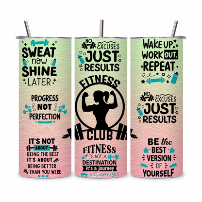 20 OZ Women’s Fitness Stainless Steel Tumblers