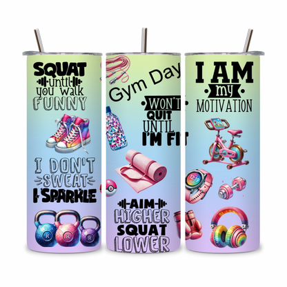 20 OZ Women’s Fitness Stainless Steel Tumblers