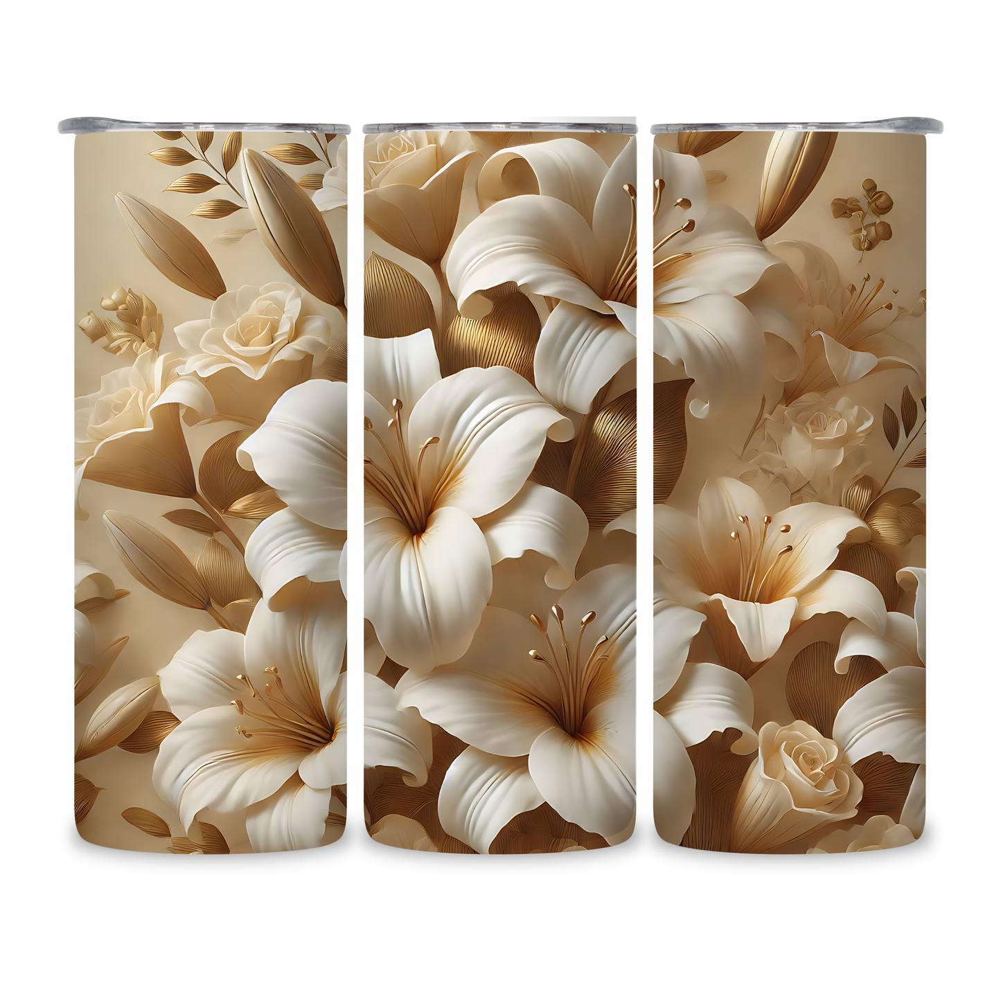 20 OZ Flowers Stainless Steel Tumblers