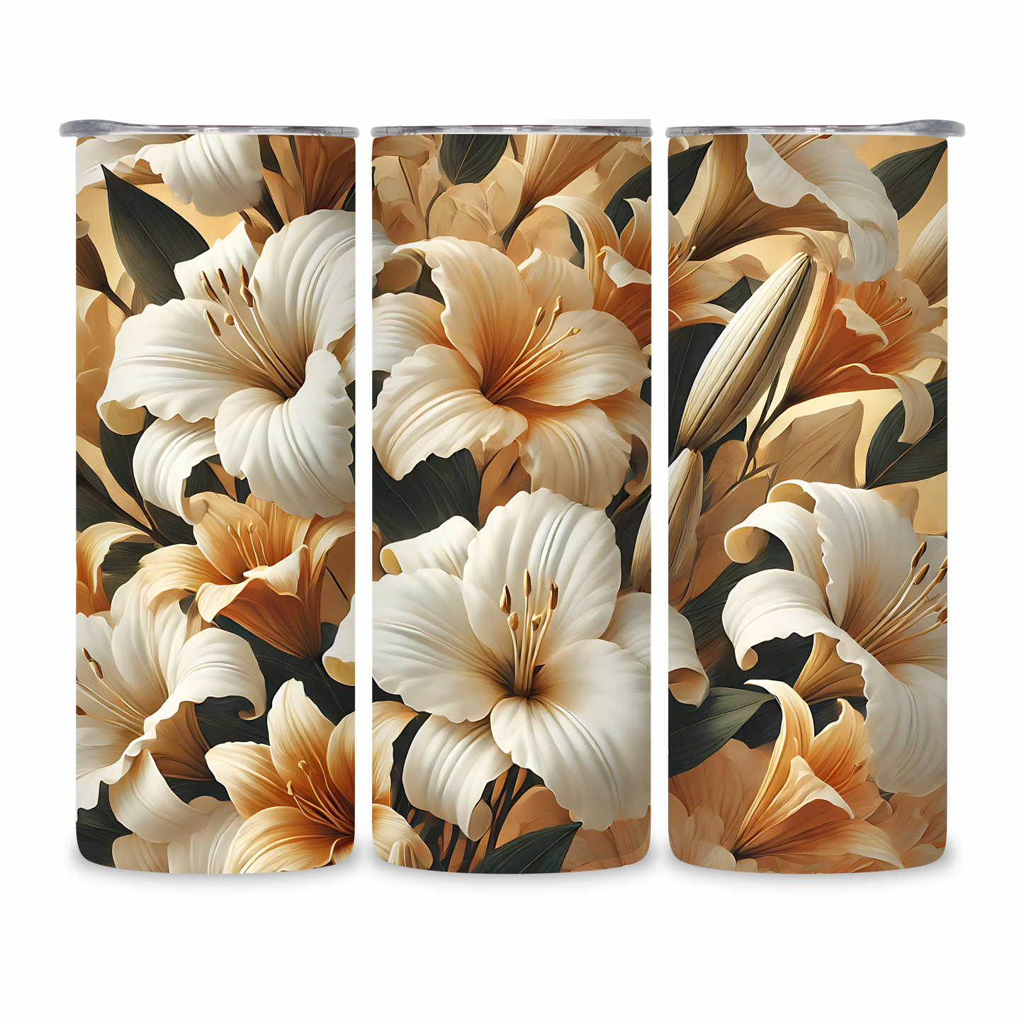 20 OZ Flowers Stainless Steel Tumblers