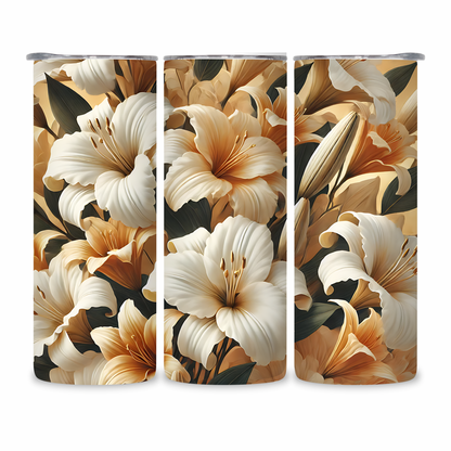 20 OZ Flowers Stainless Steel Tumblers