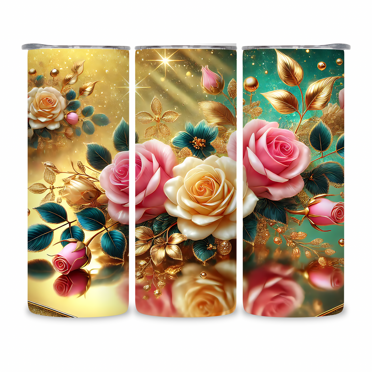 20 OZ Flowers Stainless Steel Tumblers