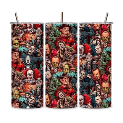 20 OZ Horror Characters Stainless Steel Tumblers