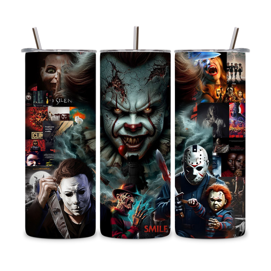 20 OZ Horror Characters Stainless Steel Tumblers