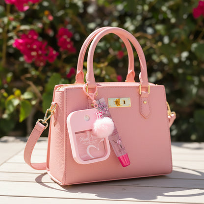 Beauty Creations Hand Sanitizer Keychain W/ Flower Gloss
