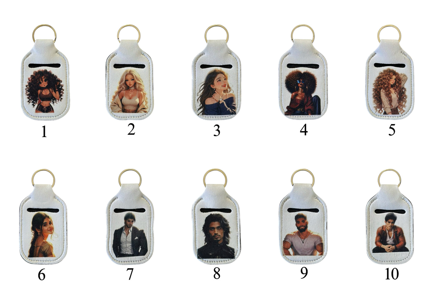 Wristlet Hand Sanitizer Holder Keychain