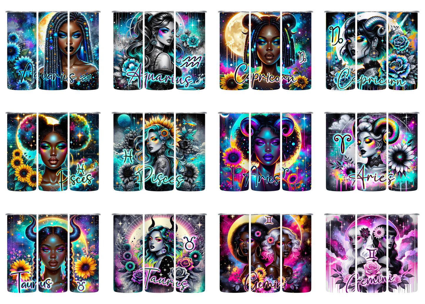 20 OZ Women Zodiac Stainless Steel Tumblers