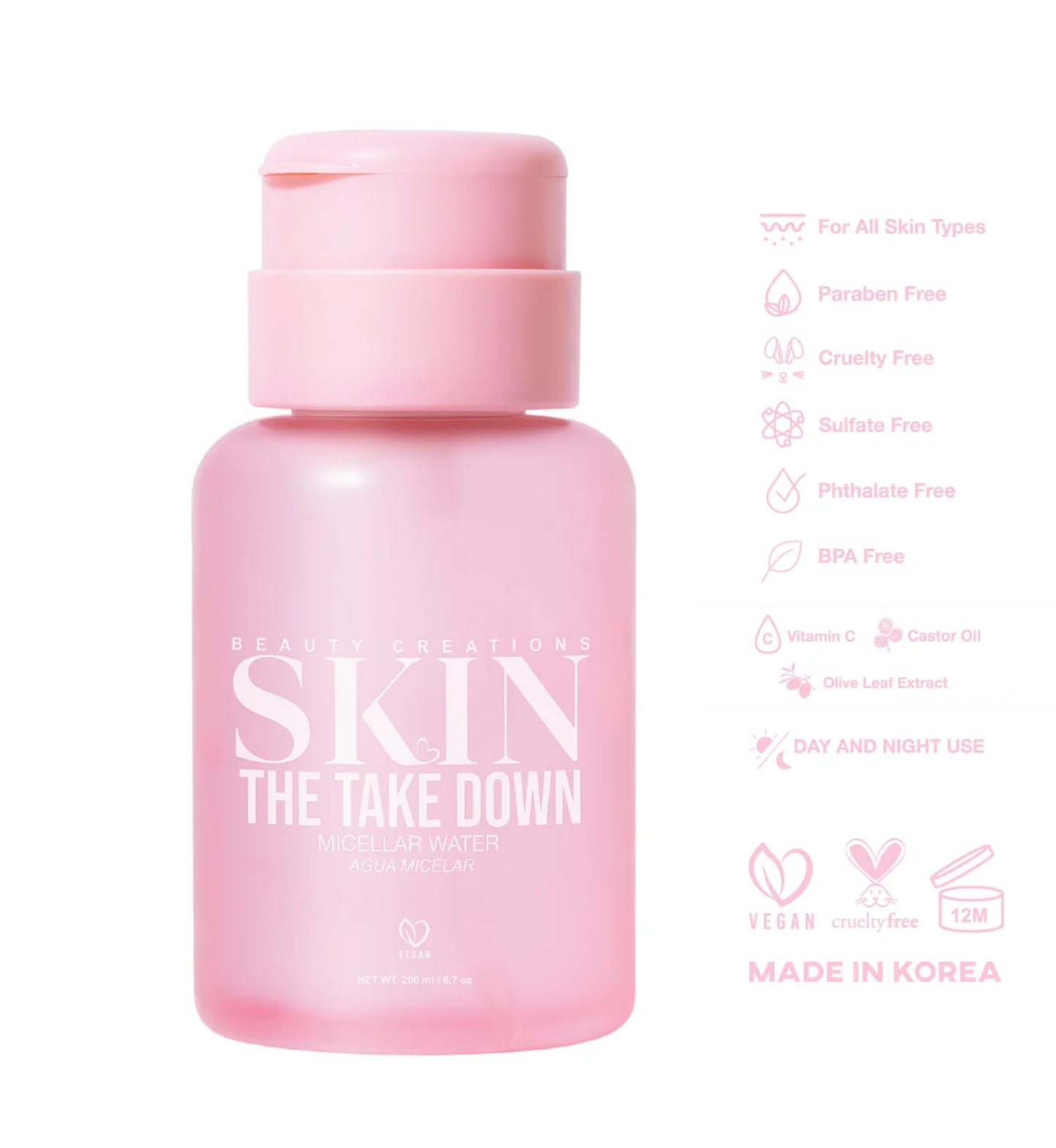 Beauty Creations Skin - The Take Down Micellar Water