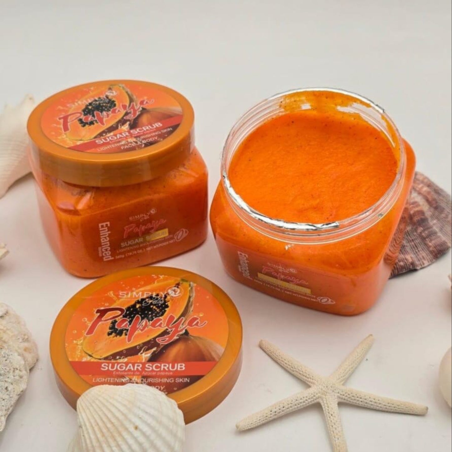 Simply Bella Papaya Sugar Face & Body Scrub