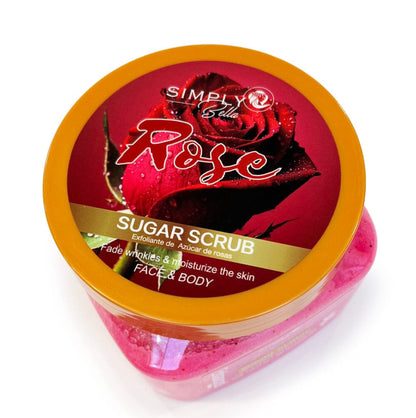 Simply Bella Rose Sugar Face & Body Scrub