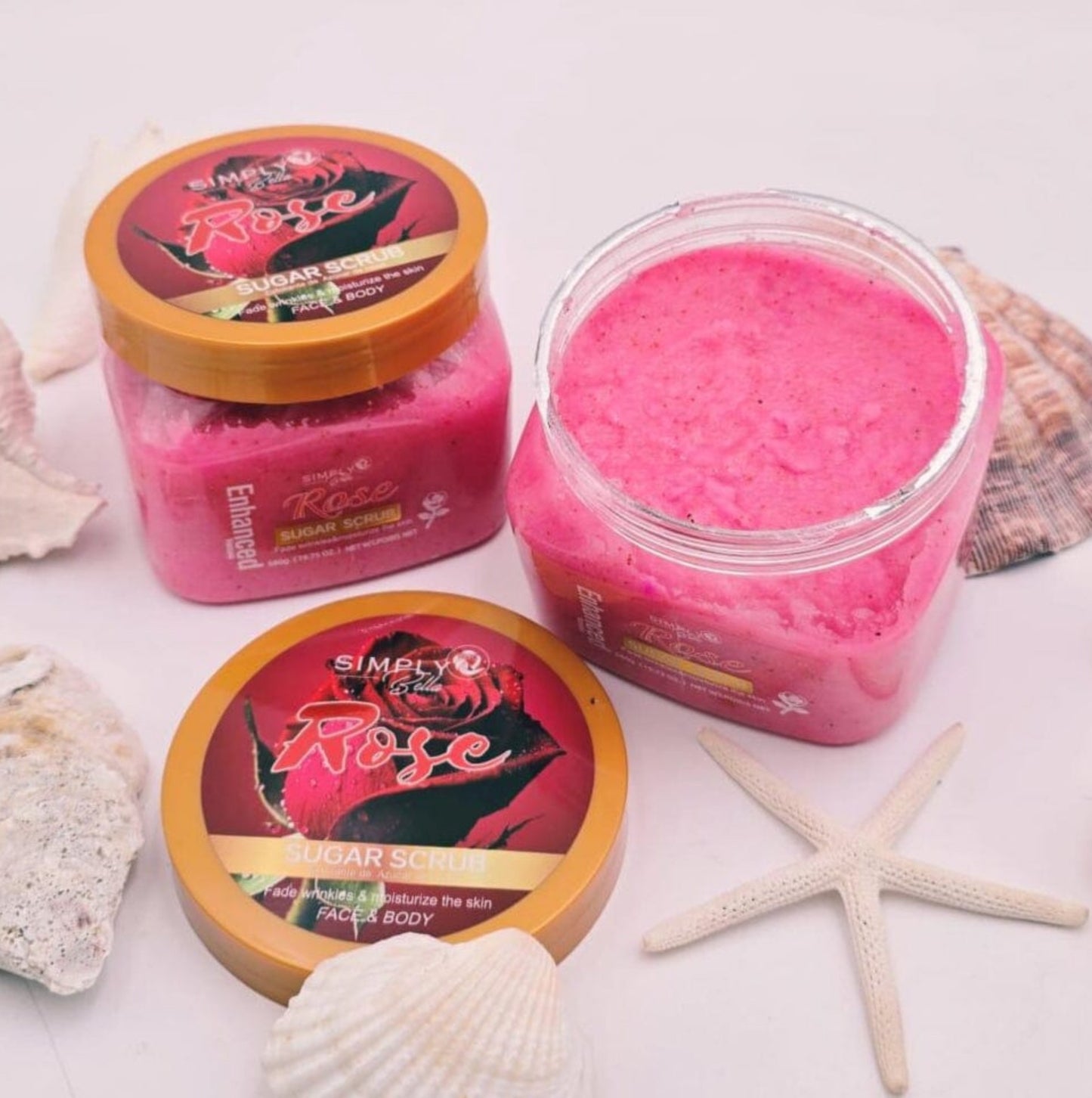 Simply Bella Rose Sugar Face & Body Scrub