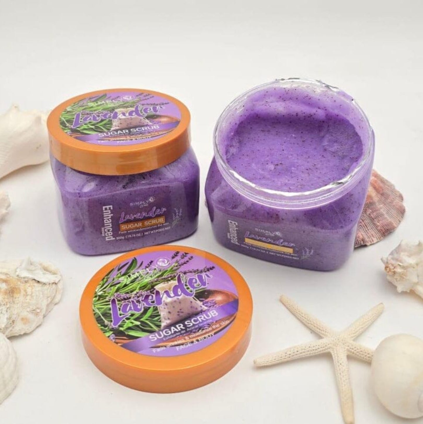 Simply Bella Lavender Sugar Face & Body Scrub