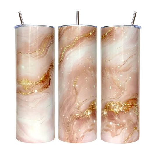 20 OZ Marble Stainless Steel Tumblers
