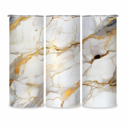 20 OZ Marble Stainless Steel Tumblers