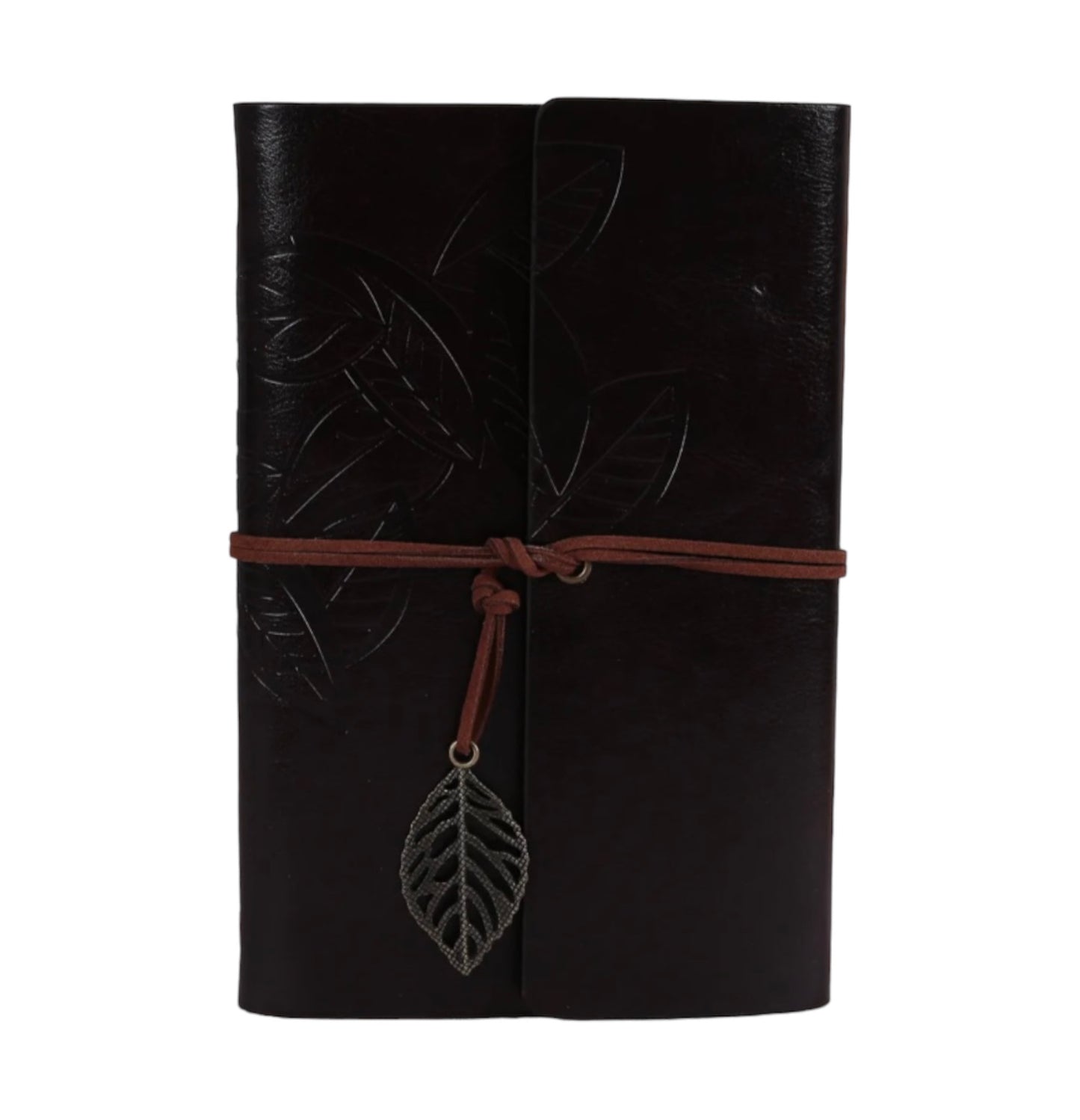 Faux Leather Leaf Journal Notebook