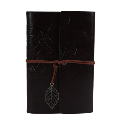 Faux Leather Leaf Journal Notebook