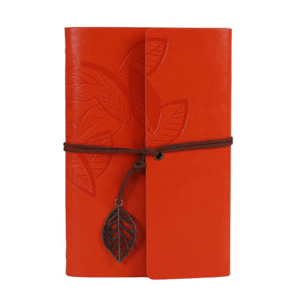 Faux Leather Leaf Journal Notebook