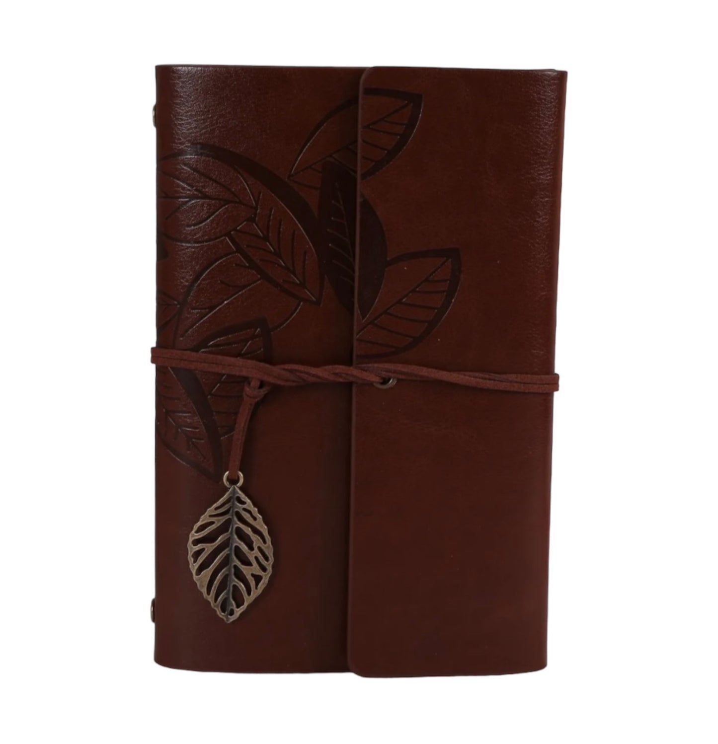 Faux Leather Leaf Journal Notebook