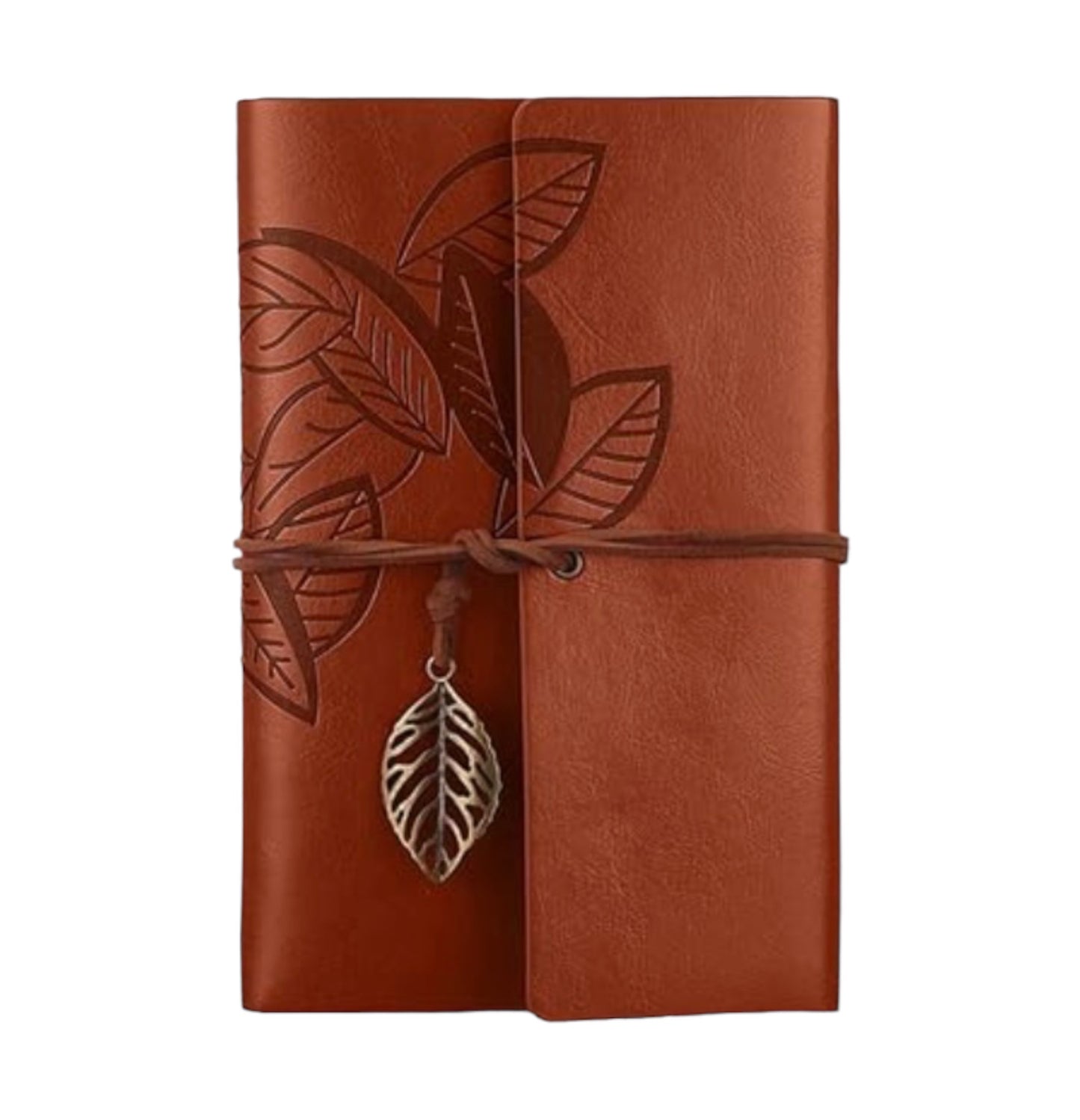 Faux Leather Leaf Journal Notebook