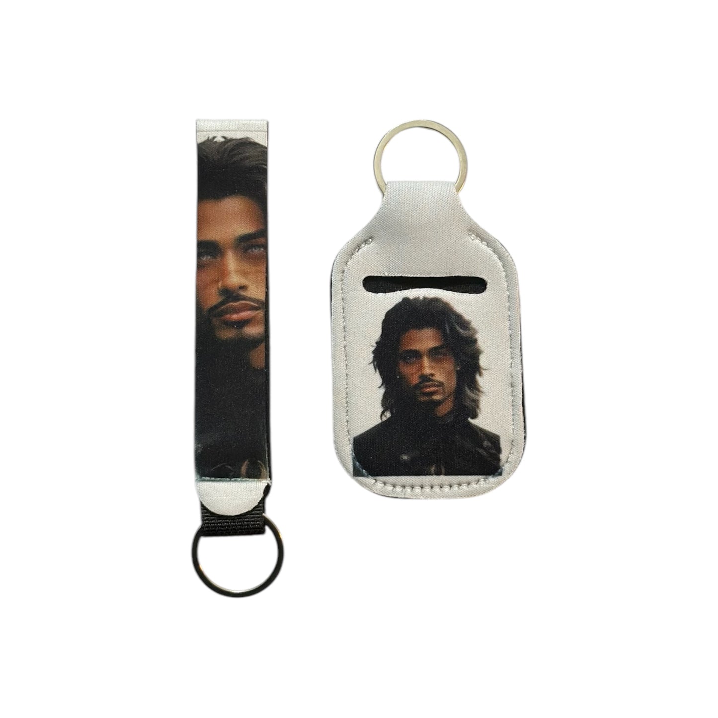 Wristlet Hand Sanitizer Holder Keychain