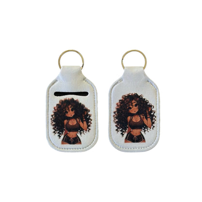Wristlet Hand Sanitizer Holder Keychain