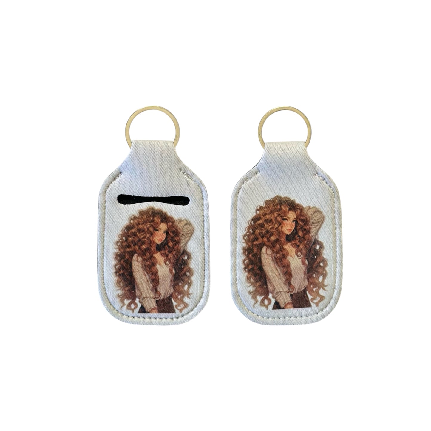 Wristlet Hand Sanitizer Holder Keychain