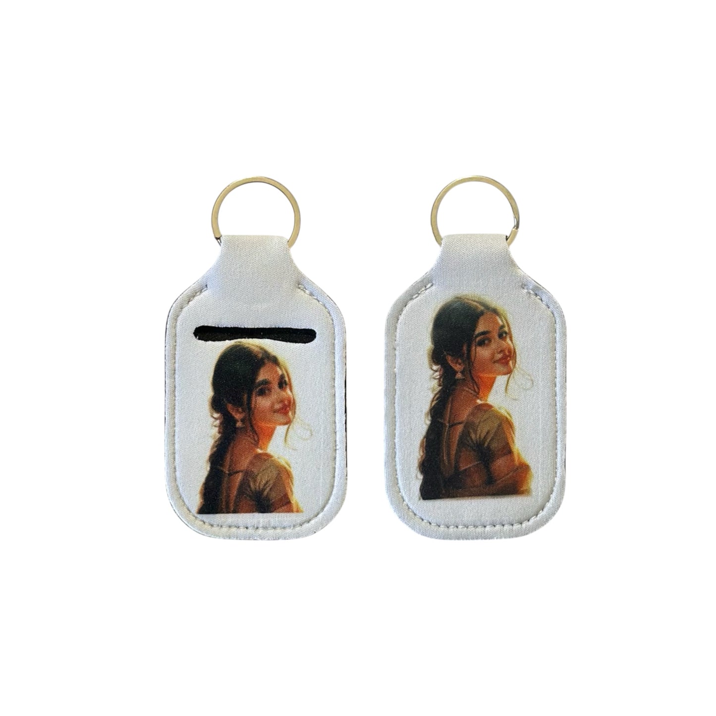 Wristlet Hand Sanitizer Holder Keychain