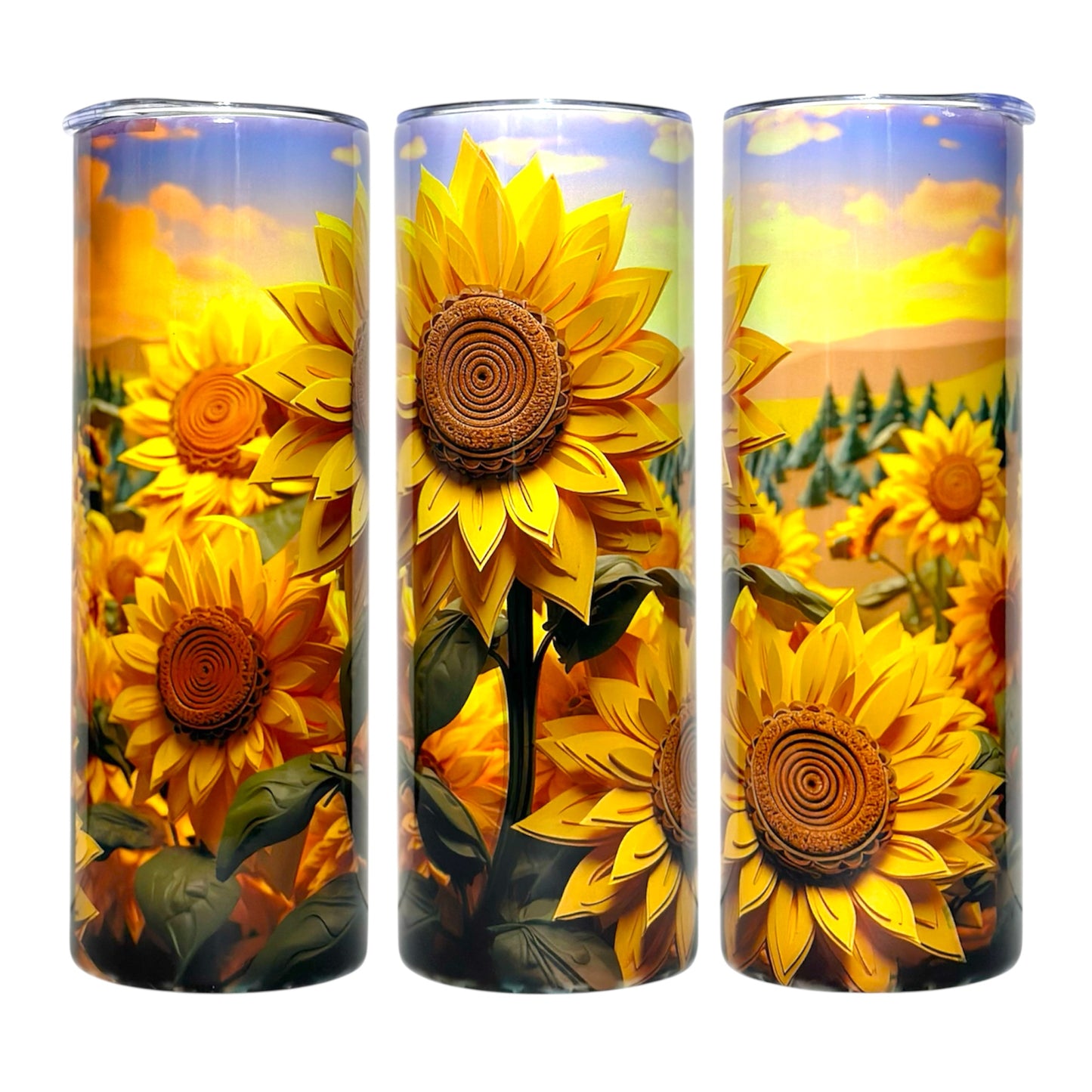 20 OZ Flowers Stainless Steel Tumblers