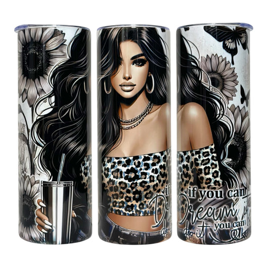 20 OZ Animated Positive Affirmations Stainless Steel Tumblers