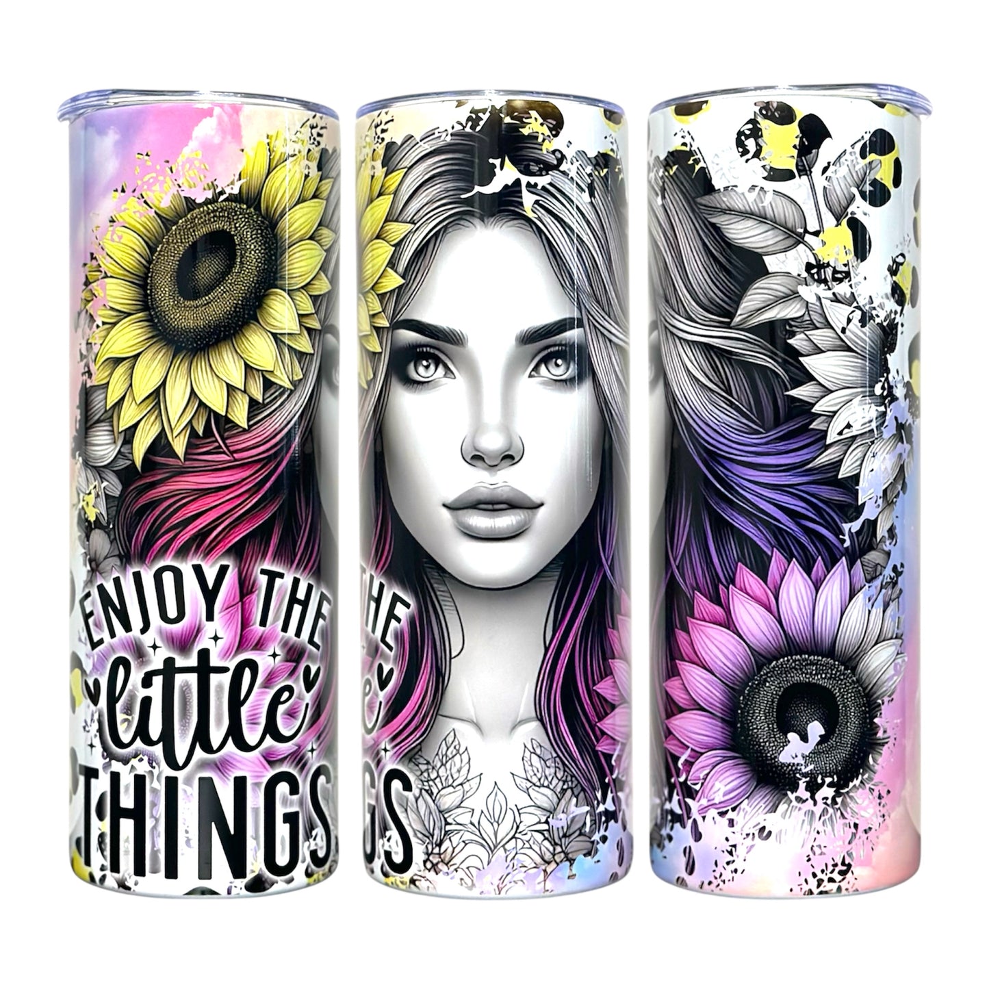 20 OZ Animated Positive Affirmations Stainless Steel Tumblers