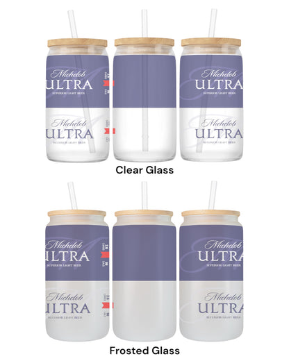 16 OZ Glass Can Beer Design