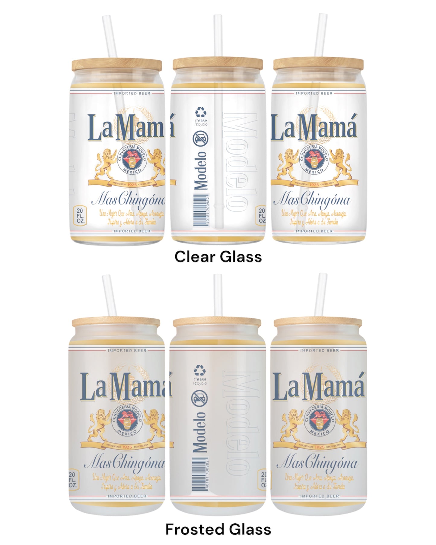16 OZ Glass Can Beer Design