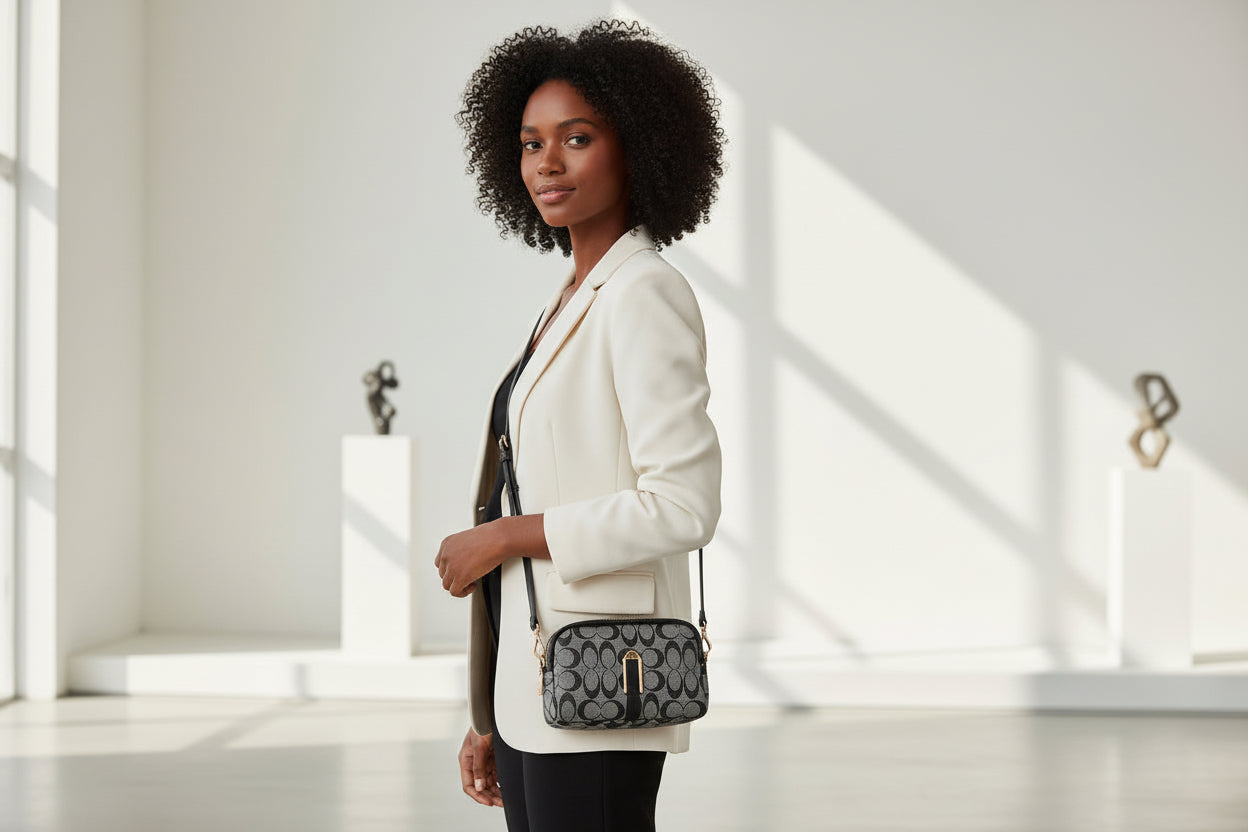 Infinity Crossbody Bag with Adjustable Removable Strap