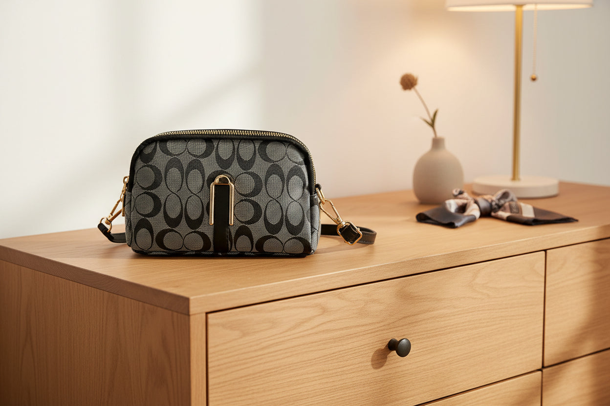 Infinity Crossbody Bag with Adjustable Removable Strap