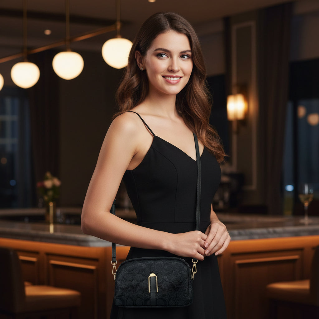 Infinity Crossbody Bag with Adjustable Removable Strap