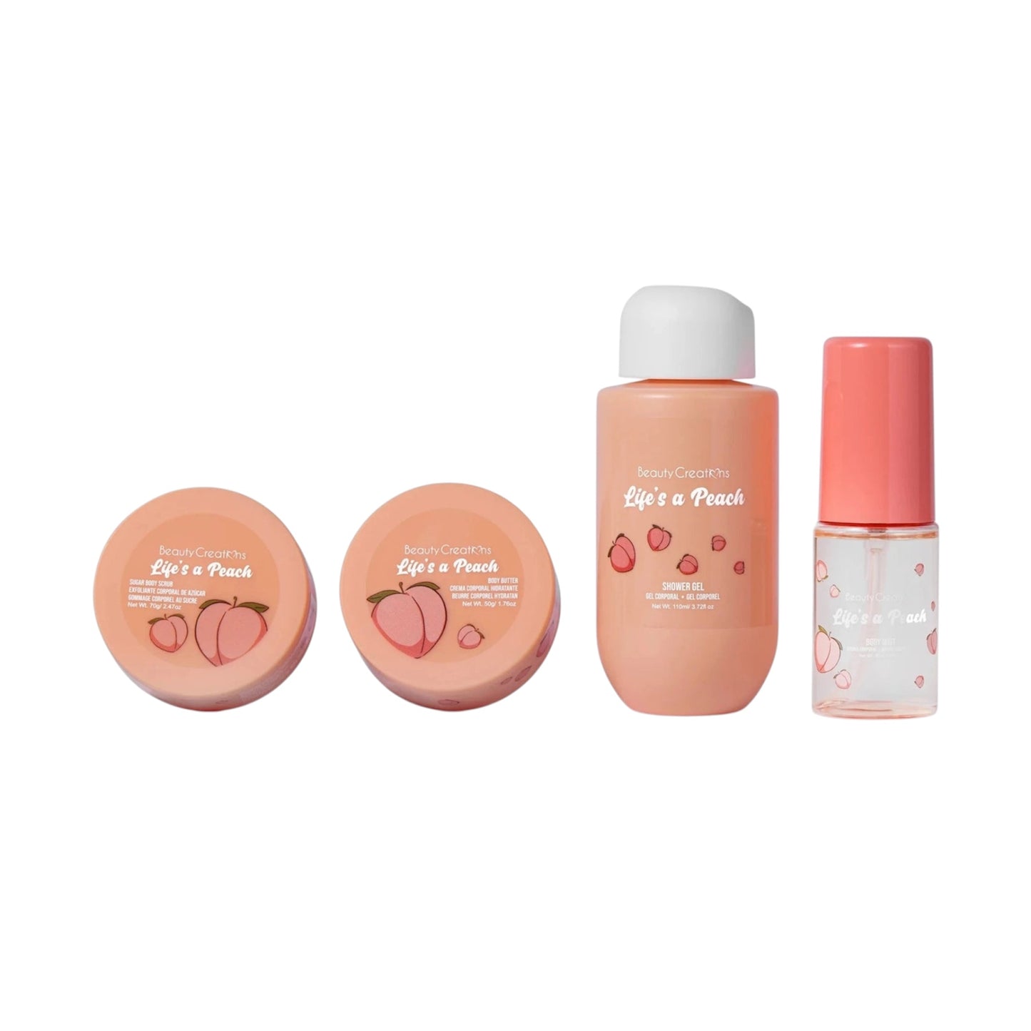 Beauty Creations Sweet Dose Mini Body Care Kit - Life Is A Peach
