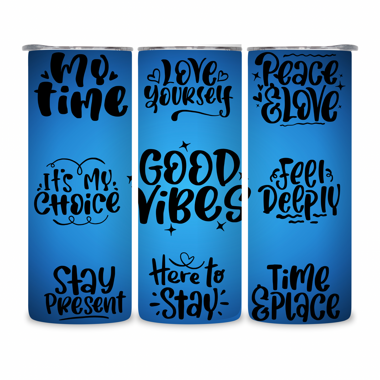 20 OZ Positive Affirmations Stainless Steel Tumblers