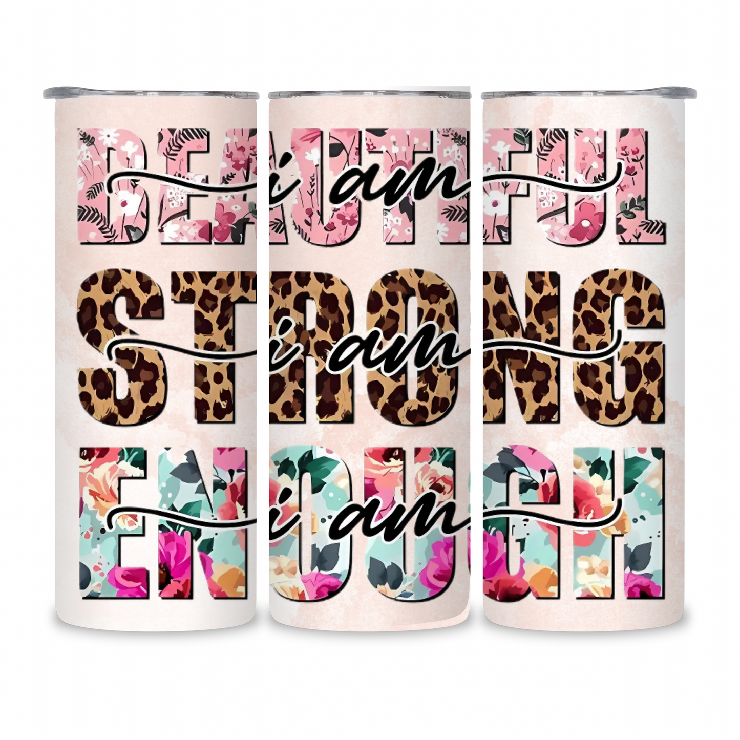 20 OZ Positive Affirmations Stainless Steel Tumblers