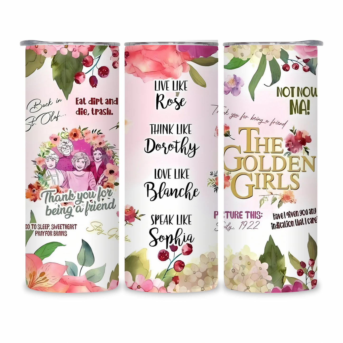 20 OZ Positive Affirmations Stainless Steel Tumblers