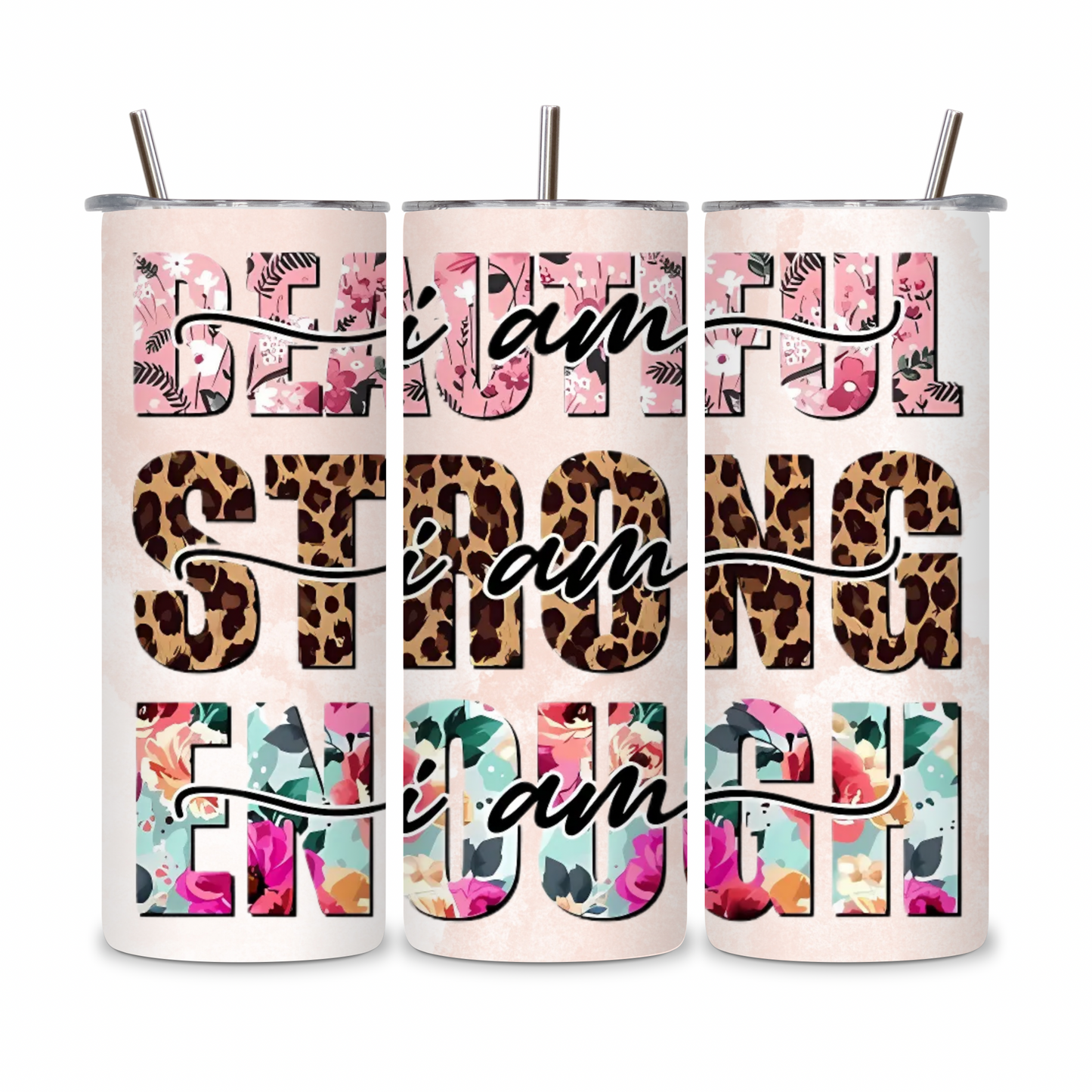 20 OZ Positive Affirmations Stainless Steel Tumblers