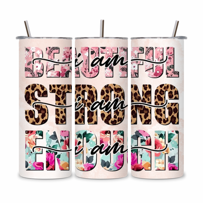 20 OZ Positive Affirmations Stainless Steel Tumblers