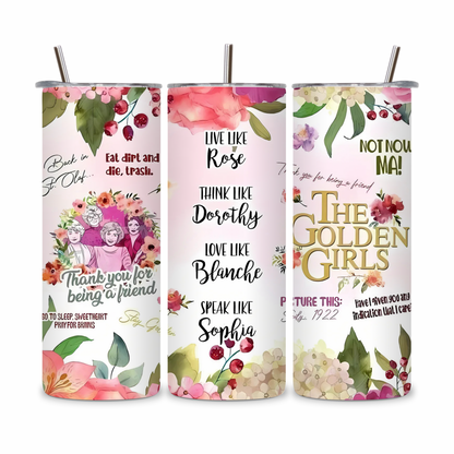 20 OZ Positive Affirmations Stainless Steel Tumblers