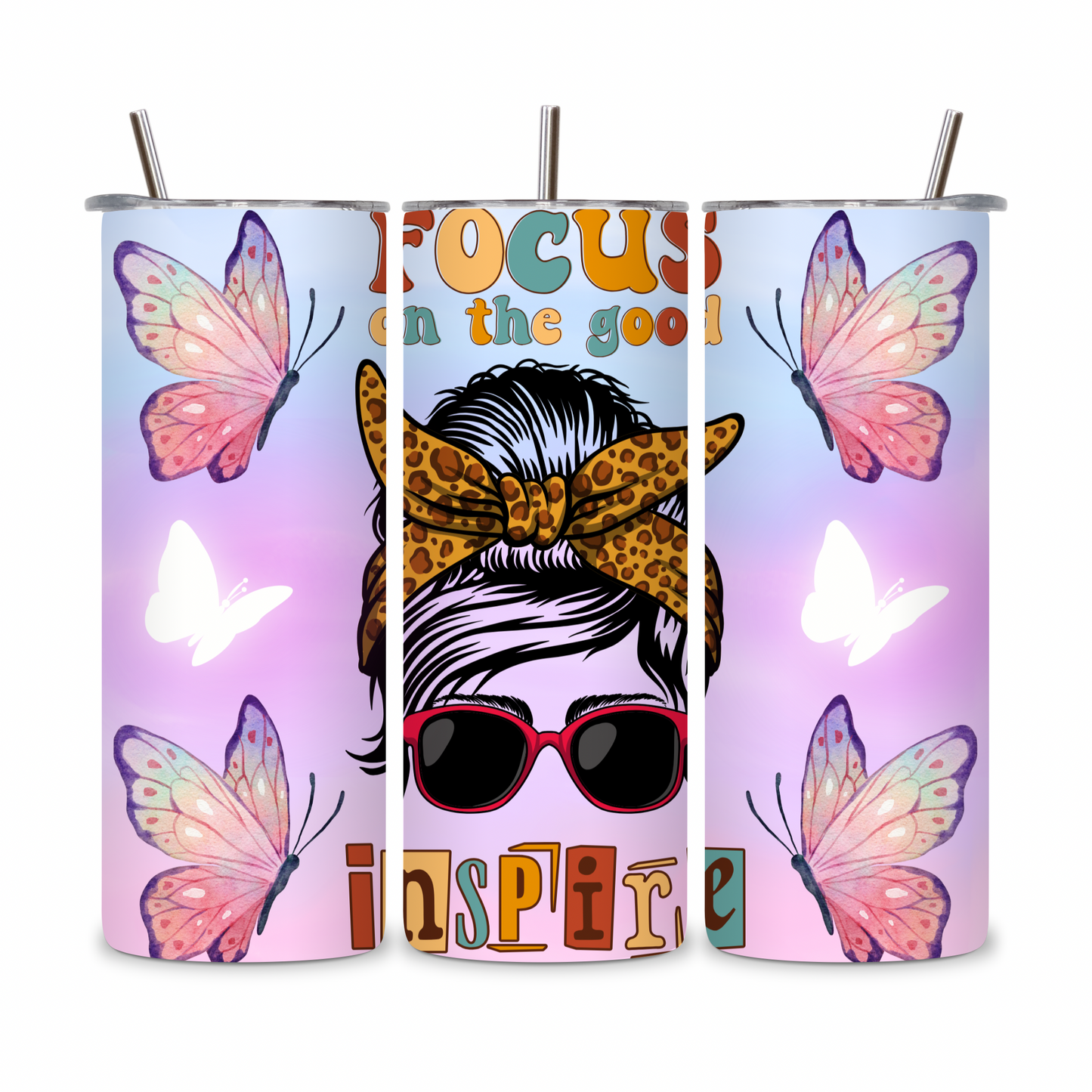 20 OZ Positive Affirmations Stainless Steel Tumblers