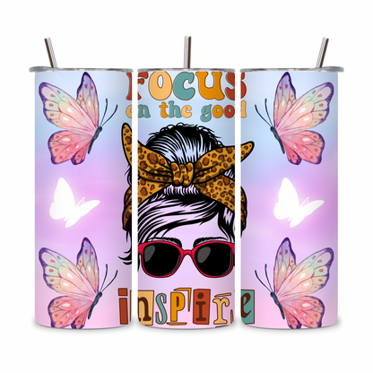 20 OZ Positive Affirmations Stainless Steel Tumblers