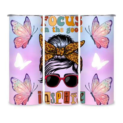 20 OZ Positive Affirmations Stainless Steel Tumblers