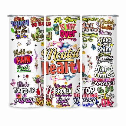 20 OZ Positive Affirmations Stainless Steel Tumblers
