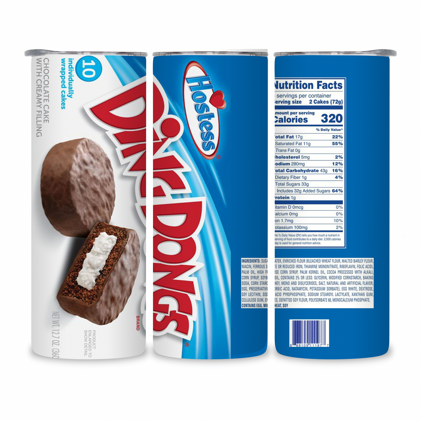 20 OZ Sweet Snacks Stainless Steel Tumblers