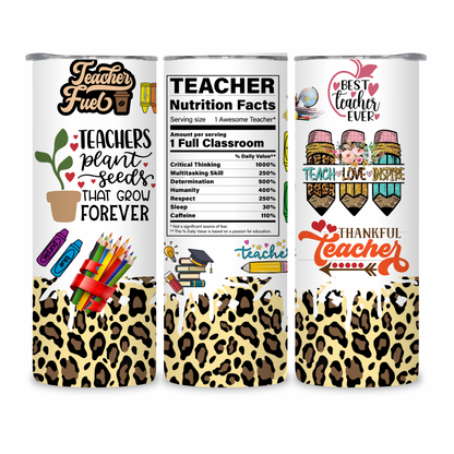 20 OZ Teacher Stainless Steel Tumblers